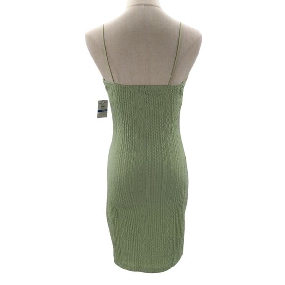 ULTRA FLIRT SZ S sage green 2pc juniors knit bodycon mini dress NWT B61 - Picture 4 of 14